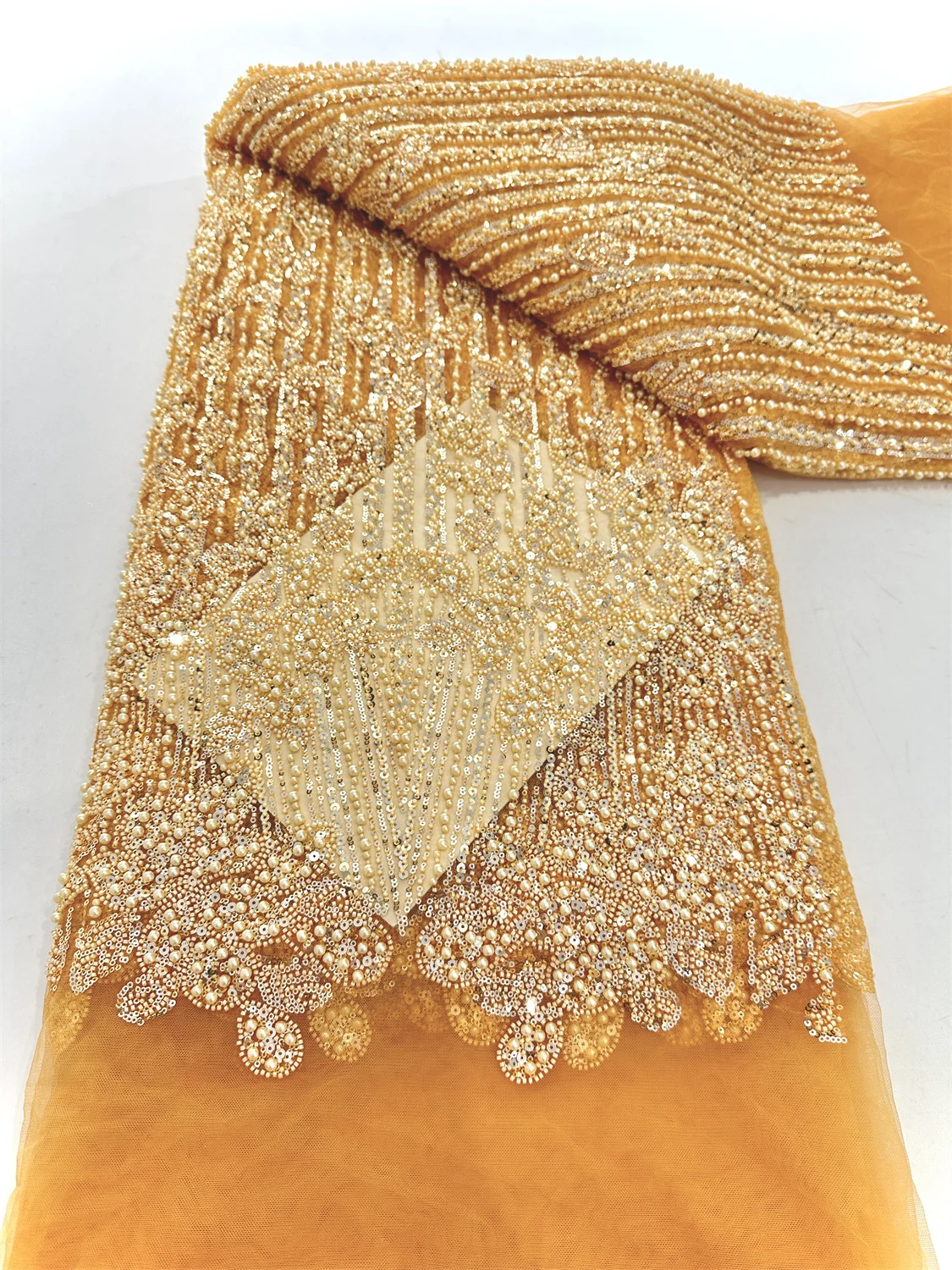 Luxury African Mesh Lace Sequin Fabric,Fabrics By The Meter,For Sewing,Clothes,Tulle,Wedding Evening Dresses, Embroidery,5 Yards
Luxury African Mesh Lace Sequin Fabric,Fabrics By The Meter,For Sewing,Clothes,Tulle,Wedding Evening Dresses, Embroidery,5 Yards