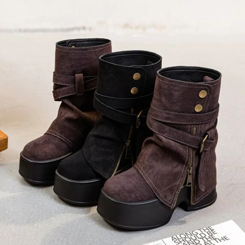 2026 Trouser Boots Women Autumn Winter New Brand Two-wear Detachable Booties Women Fashion Platform High Heel Womens Ankle Boots
2026 Trouser Boots Women Autumn Winter New Brand Two-wear Detachable Booties Women Fashion Platform High Heel Womens Ankle Boots