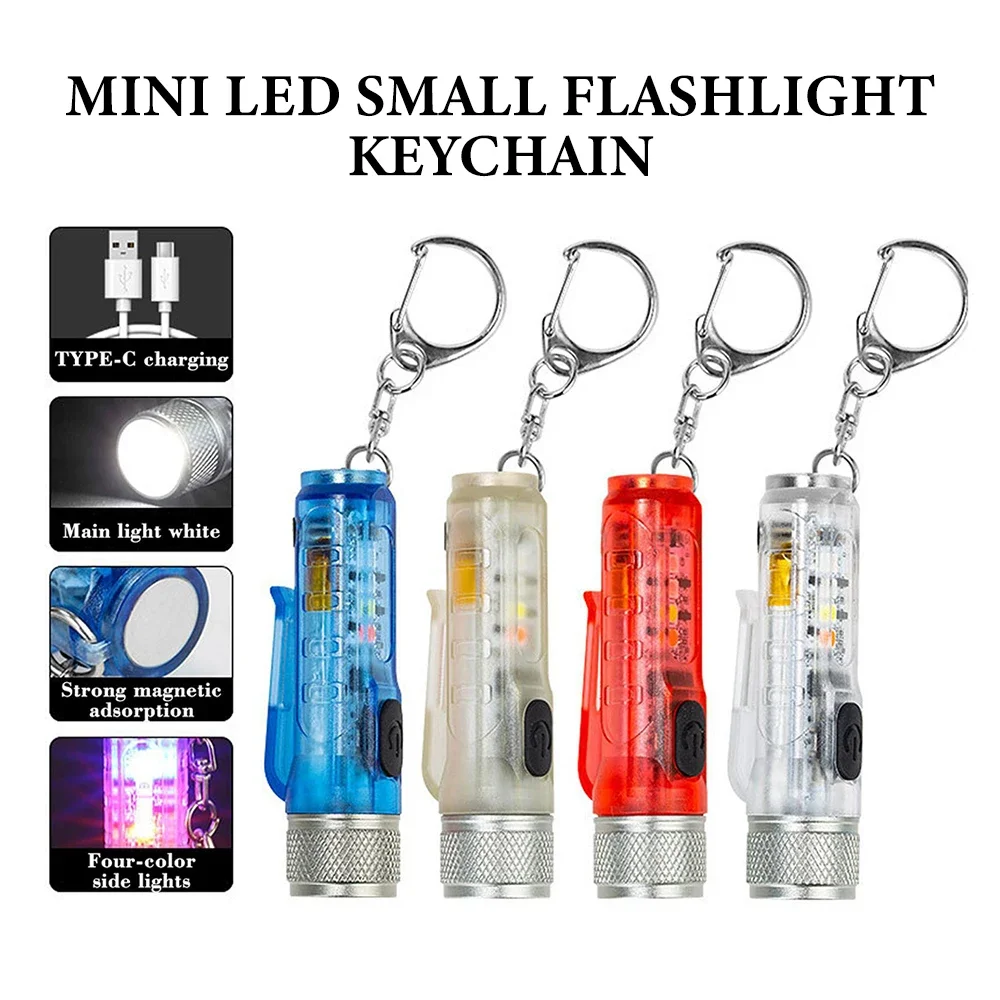Mini Keychain Flashlight Rechargeable Camping Light Magnetic Repair Light Portable LED Torch Outdoor Work Light Emergency Lamp
Mini Keychain Flashlight Rechargeable Camping Light Magnetic Repair Light Portable LED Torch Outdoor Work Light Emergency Lamp