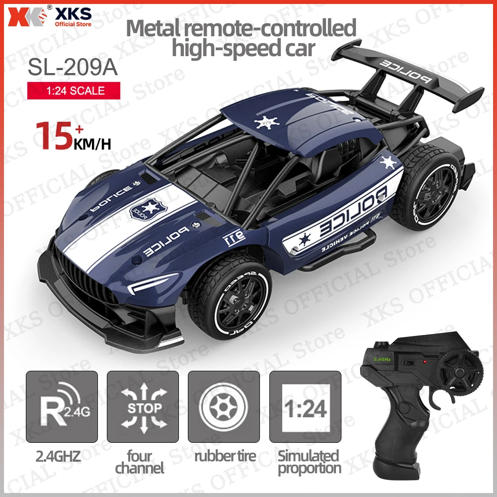 XKS sulong SL209 1/24 Mini Model RC Car 2.4G Remote Control 15Km/H High Speed Electric RC Drift Metal Body Toy Gift for Boys
XKS sulong SL209 1/24 Mini Model RC Car 2.4G Remote Control 15Km/H High Speed Electric RC Drift Metal Body Toy Gift for Boys