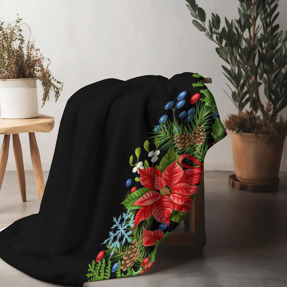 Tu Festive Christmas Throw Blanket Cozy Holiday Decor Reversible Plaid Snowflake Winter Warm Comforter Quilt Bedspread Gift
Tu Festive Christmas Throw Blanket Cozy Holiday Decor Reversible Plaid Snowflake Winter Warm Comforter Quilt Bedspread Gift