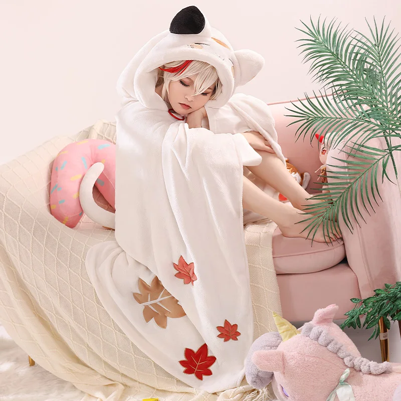 In stock! Genshin Impact Cos Kaedehara Kazuha Cute cat Homewear Winter blanket Plush hooded pajamas Party Costume C
In stock! Genshin Impact Cos Kaedehara Kazuha Cute cat Homewear Winter blanket Plush hooded pajamas Party Costume C