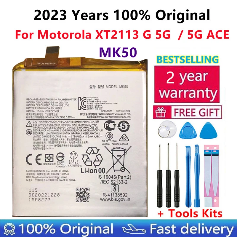 100% Original New High Quality 5000mAh MK50 Replacement battery For Motorola Moto MK50 mobile phone batteries Bateria
100% Original New High Quality 5000mAh MK50 Replacement battery For Motorola Moto MK50 mobile phone batteries Bateria