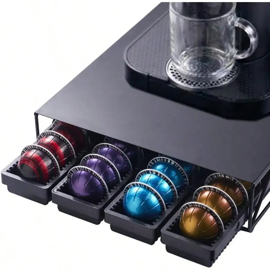 Organizer Drawer Holder Compatible With Vertuo Capsules,Coffee Bar Station Accessories Compatible With 28 Big Or 40 Small Vertuo
Organizer Drawer Holder Compatible With Vertuo Capsules,Coffee Bar Station Accessories Compatible With 28 Big Or 40 Small Vertuo