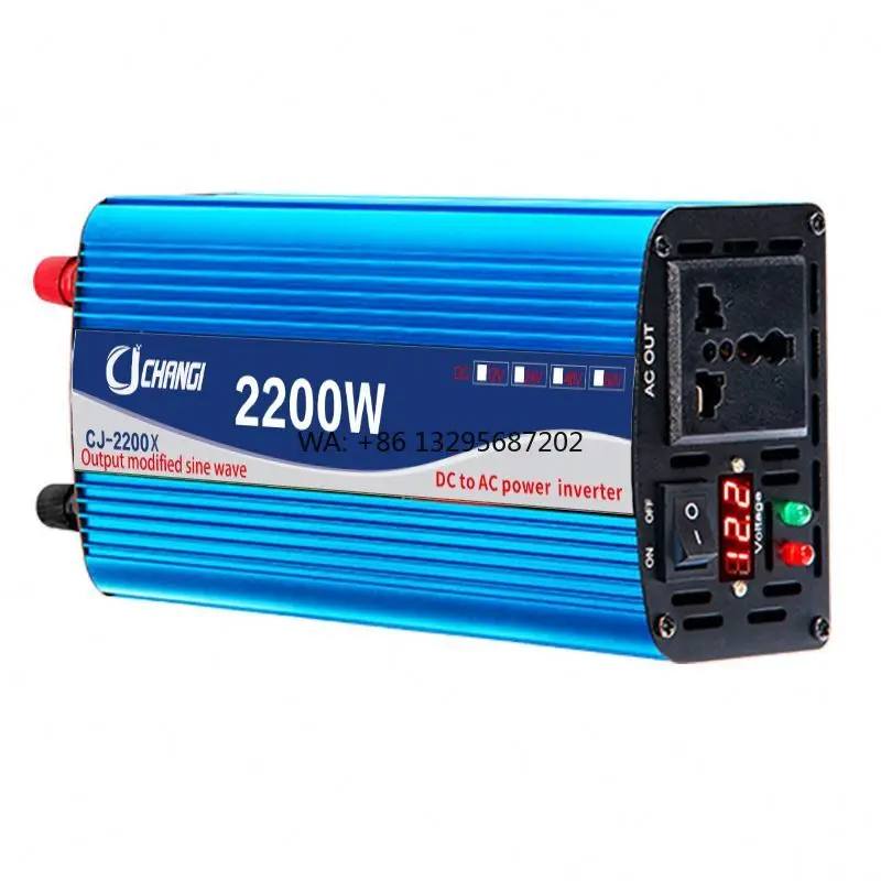 Инвертор с модифицированной синусоидой 3000 Вт, 12 В в 110 В/220 В/230 В, для дома
Инвертор с модифицированной синусоидой 3000 Вт, 12 В в 110 В/220 В/230 В, для дома