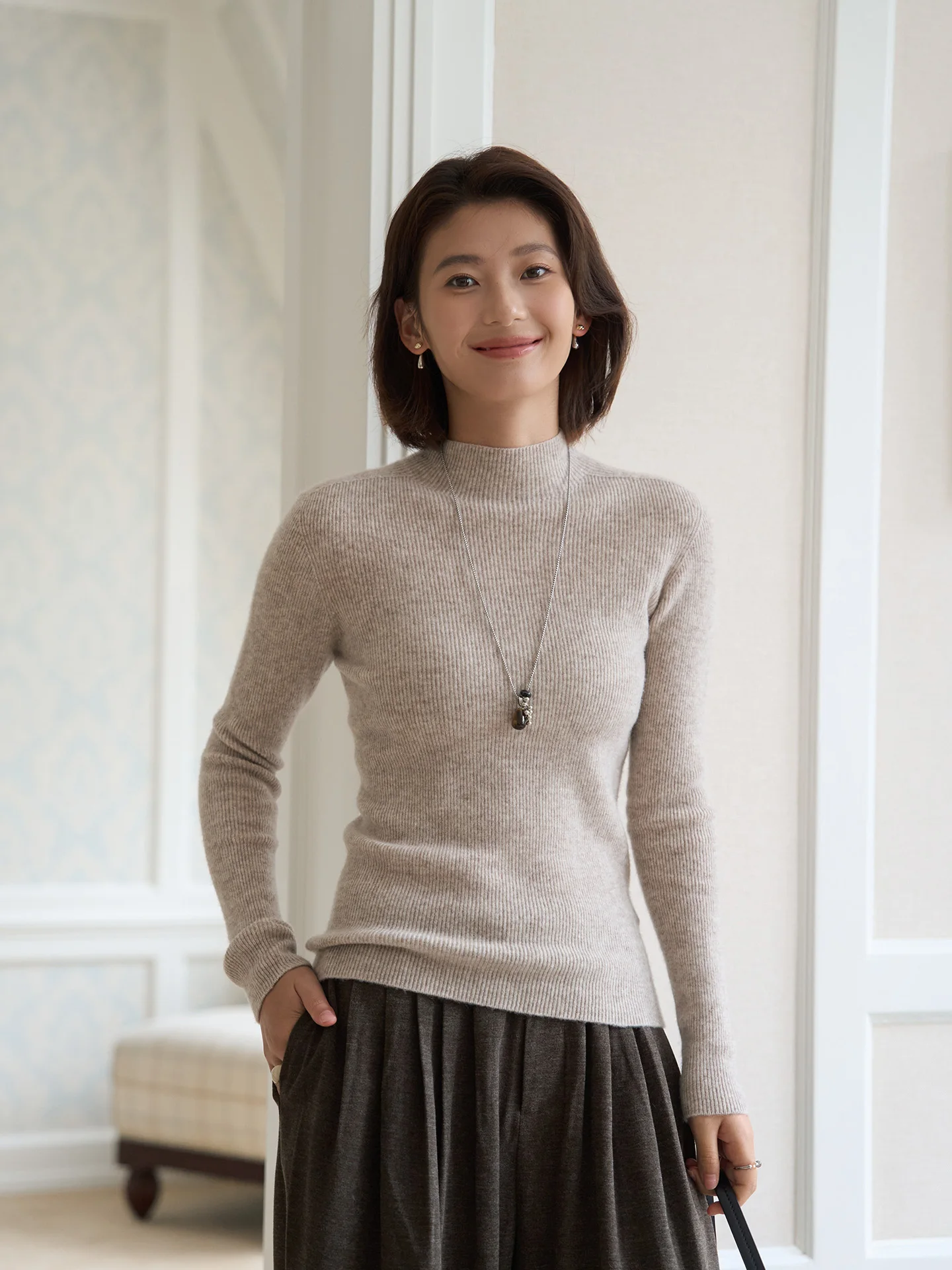 LanKang Home Thiened Soft Woolen Knitted Slim Fit f High Collar Base irt Women's Warm Winter Sweater Simple Casual Sle
LanKang Home Thiened Soft Woolen Knitted Slim Fit f High Collar Base irt Women's Warm Winter Sweater Simple Casual Sle