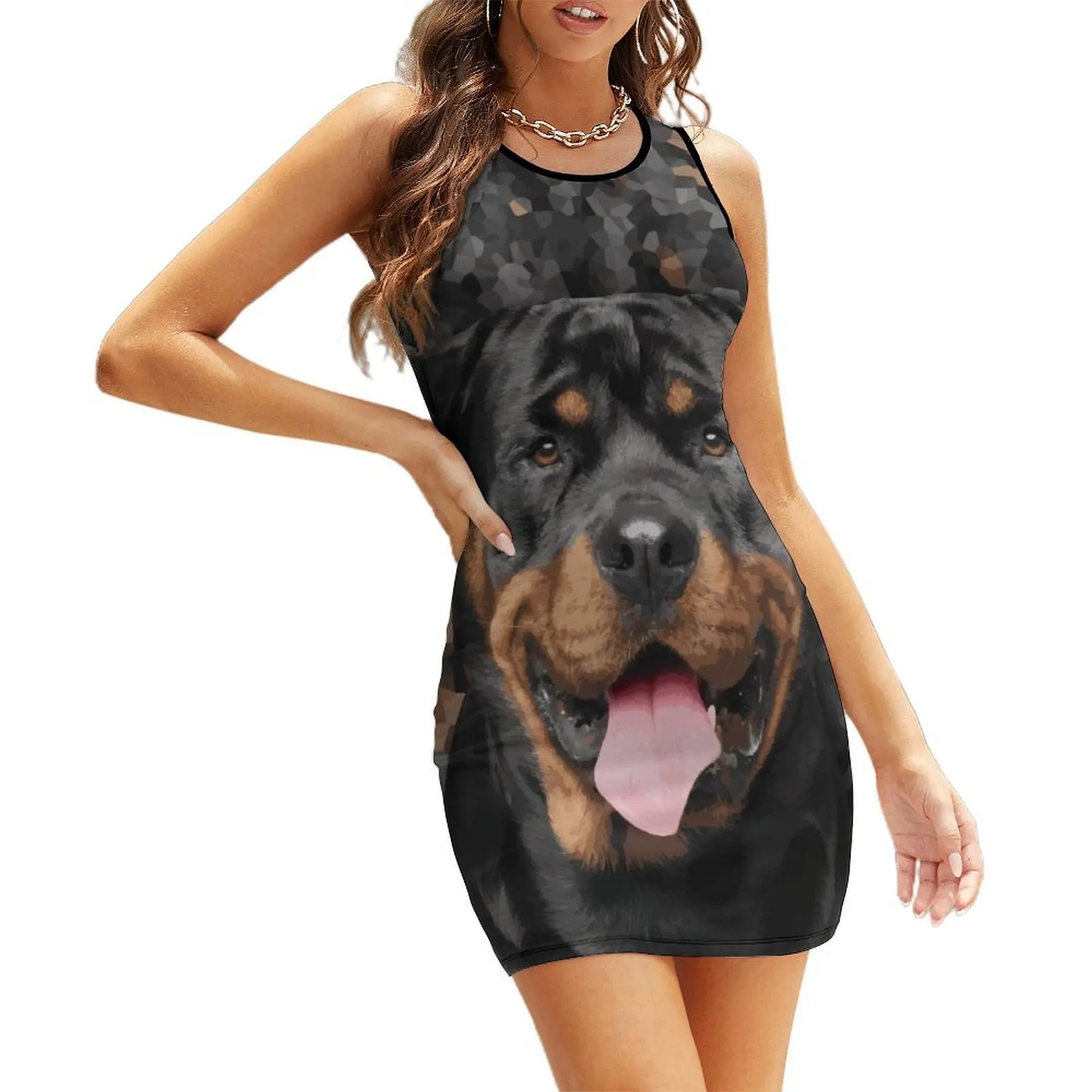 Rottweiler - Metzgerhund Sleeveless Sundress women clothes Evening dresses women party dresses dress korean style
Rottweiler - Metzgerhund Sleeveless Sundress women clothes Evening dresses women party dresses dress korean style