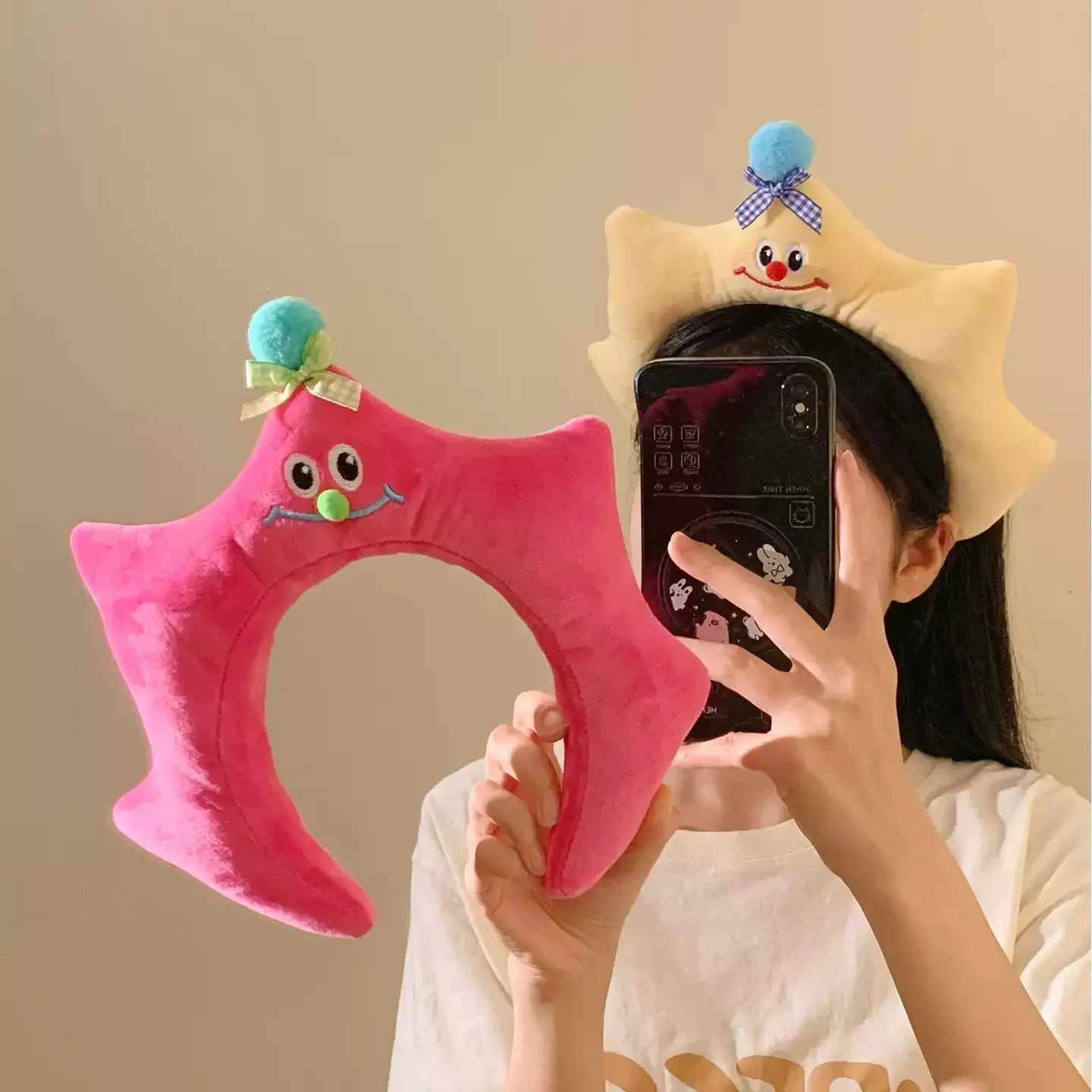 Игривая и милая заколка для волос в виде звезды, женская заколка для волос с маской для лица, для макияжа и фотосессий, аксессуары для волос
Игривая и милая заколка для волос в виде звезды, женская заколка для волос с маской для лица, для макияжа и фотосессий, аксессуары для волос