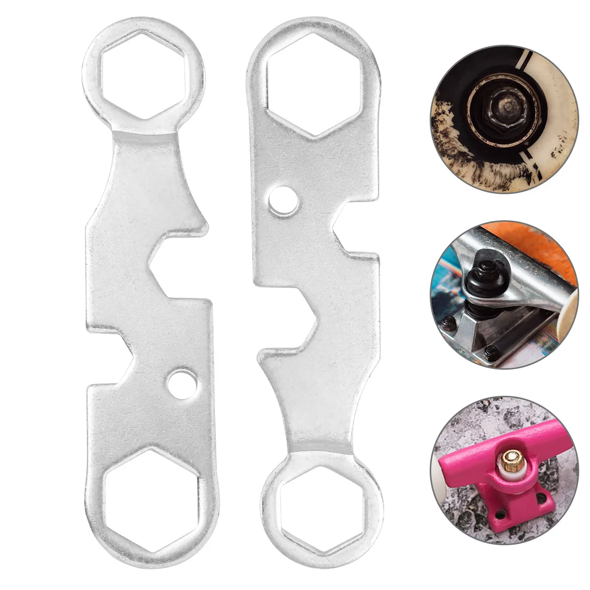 4 Pcs Skateboard Tool Metal Multi-function Wrench Repair Accessories Universal Skate Tool Small Pocket Size Hardware Adjustment
4 Pcs Skateboard Tool Metal Multi-function Wrench Repair Accessories Universal Skate Tool Small Pocket Size Hardware Adjustment