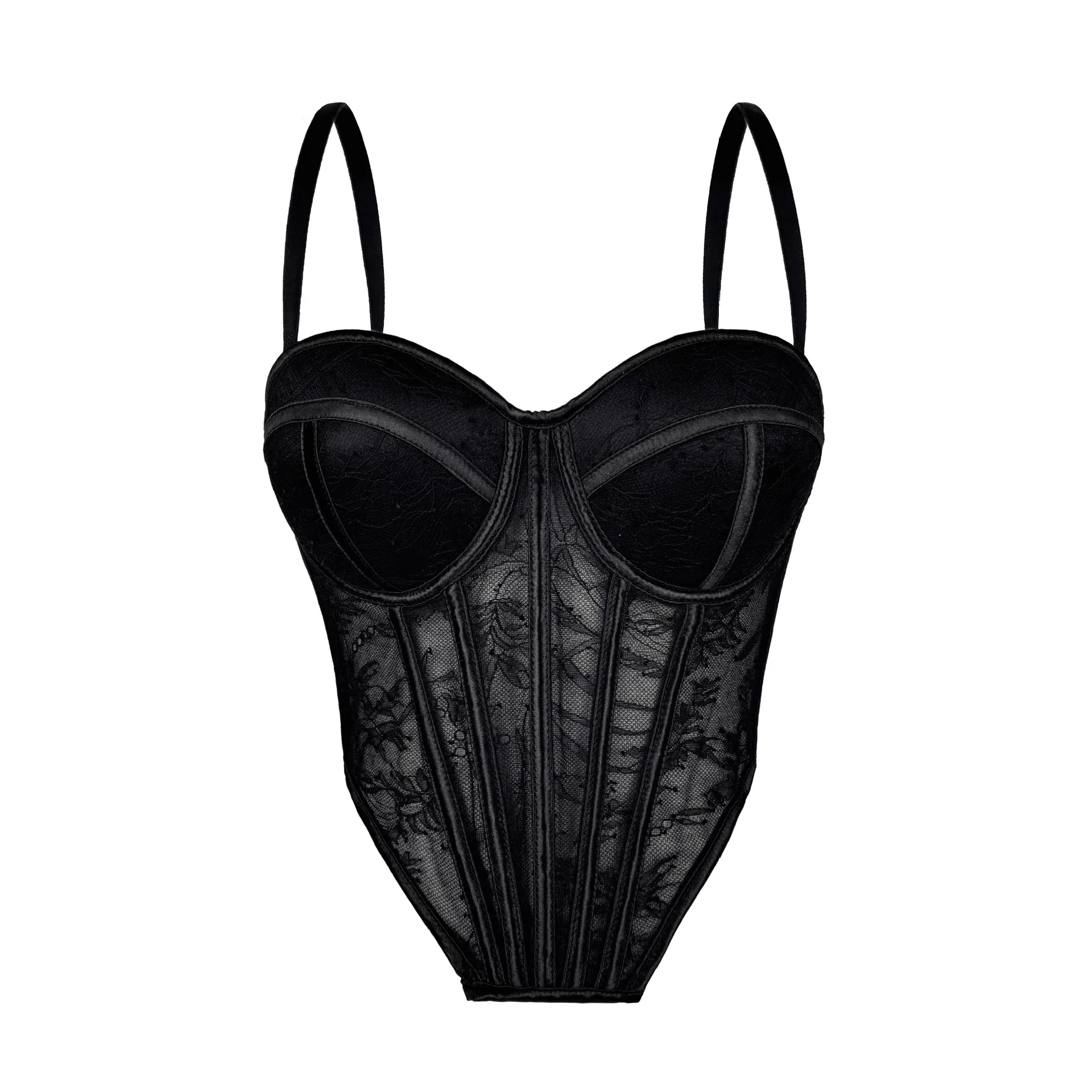 customized women's adult lace mesh camisole vest sexy corset looks slim when worn outside paired with fishbone top for slim fit
customized women's adult lace mesh camisole vest sexy corset looks slim when worn outside paired with fishbone top for slim fit