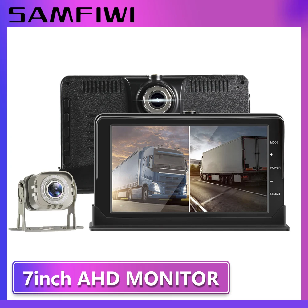 AHD 7 inch Truck monitor for Cars Vehicle Monitor Driving Recorder Dual Lens Front/Rear HD Night Vision Reverse Camera
AHD 7 inch Truck monitor for Cars Vehicle Monitor Driving Recorder Dual Lens Front/Rear HD Night Vision Reverse Camera