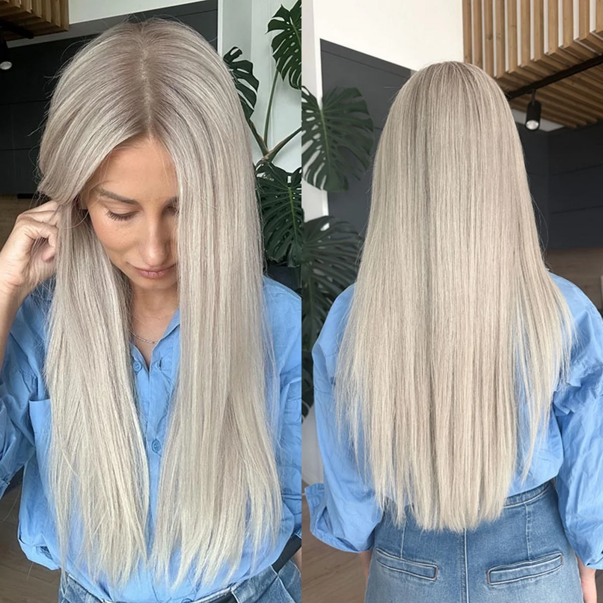 Белый платиновый блондин с пепельным корнем Синтетические кружевные фронтальные парики 26 дюймов Натуральный прямой предварительно сорванный парик премиум-класса для женщин
Белый платиновый блондин с пепельным корнем Синтетические кружевные фронтальные парики 26 дюймов Натуральный прямой предварительно сорванный парик премиум-класса для женщин