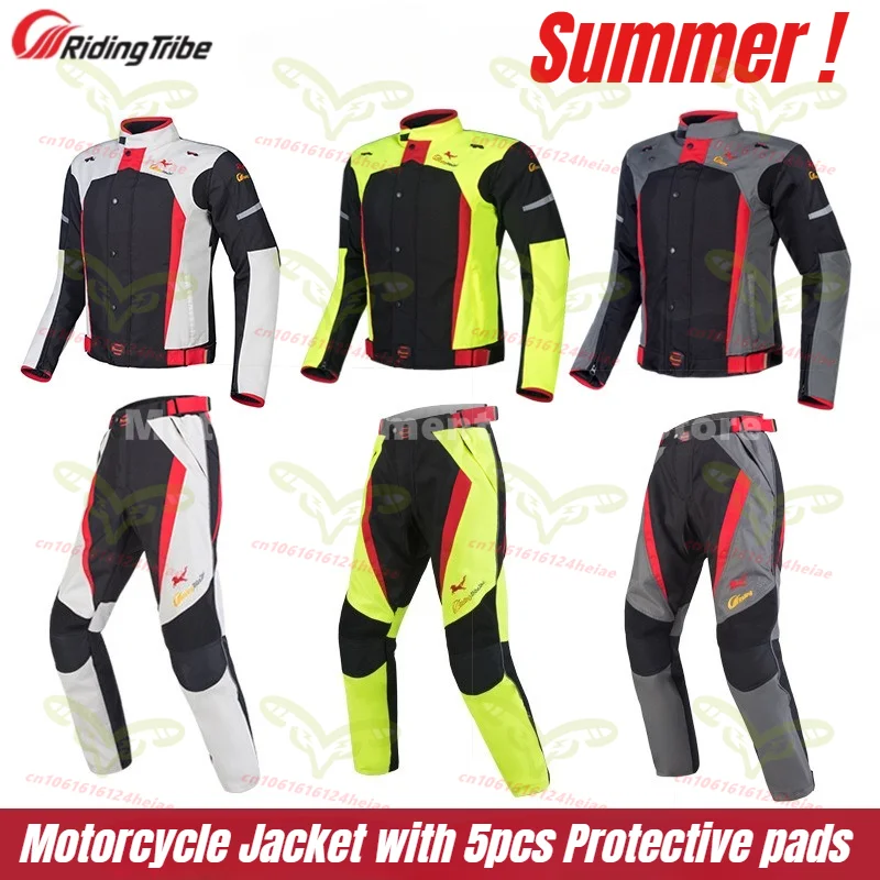 Summer Men Woman Breathable Motorcycle Jacket Night High Visible Motorbike Riding Coat with 5pcs Protective pads
Summer Men Woman Breathable Motorcycle Jacket Night High Visible Motorbike Riding Coat with 5pcs Protective pads