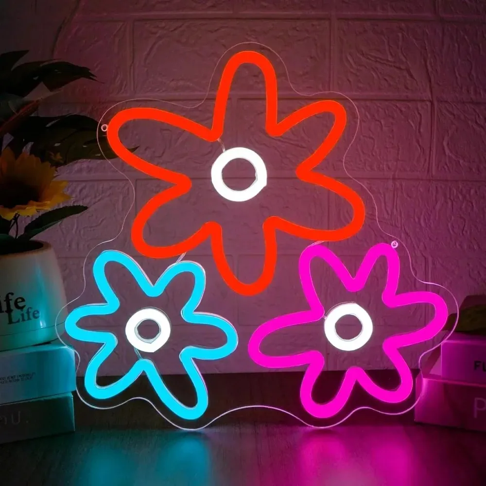 Retro Flowers Neon Sign Dimmable LED Neon Light for Bedroom Dressing Room Living Room Wall Decor Gift for Girls USB Dimmable
Retro Flowers Neon Sign Dimmable LED Neon Light for Bedroom Dressing Room Living Room Wall Decor Gift for Girls USB Dimmable