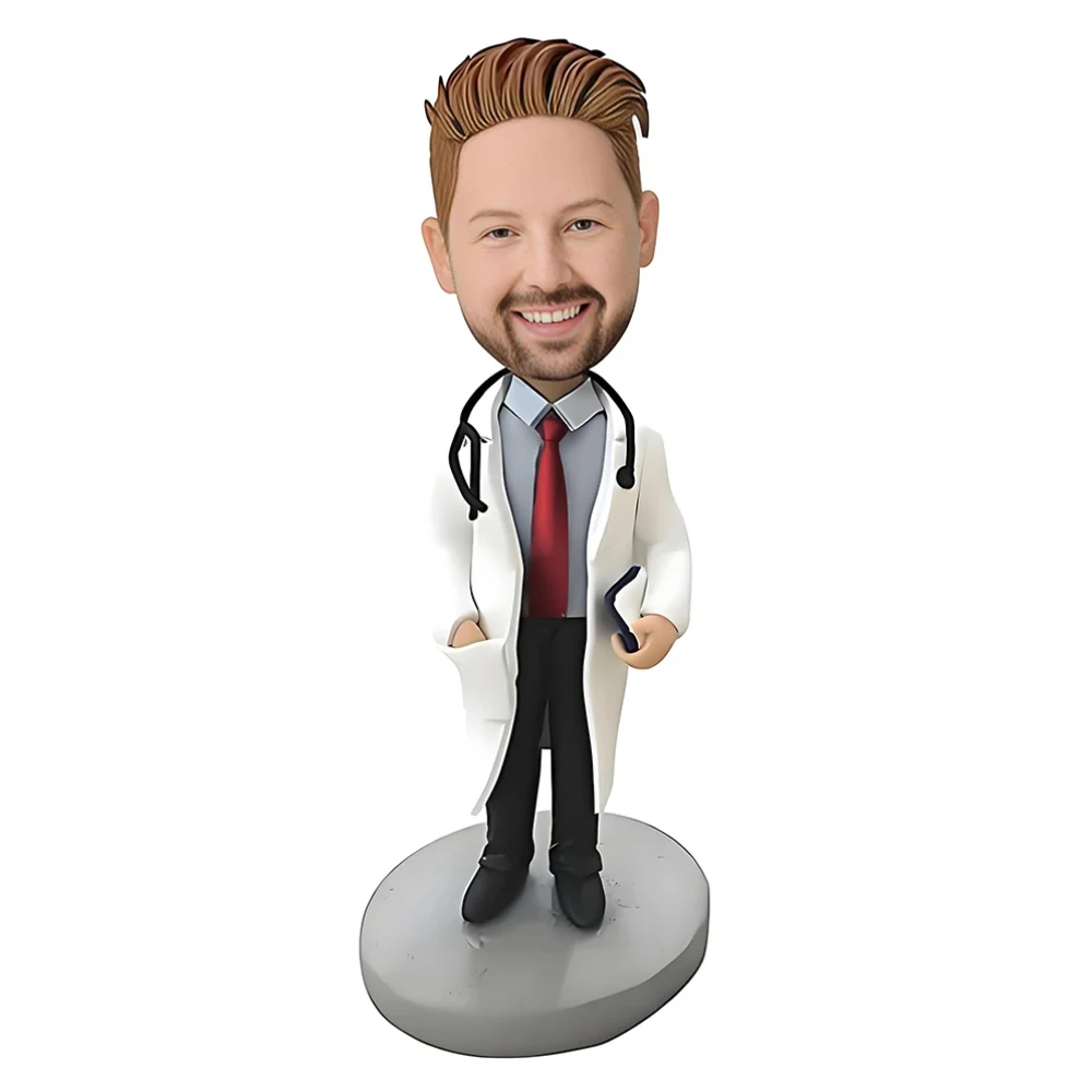 Doctor with Stethoscope and Record Book Custom Bobbleheads,Dentist Bobble Heads-Fully Customizable Based on Your Photos
Doctor with Stethoscope and Record Book Custom Bobbleheads,Dentist Bobble Heads-Fully Customizable Based on Your Photos