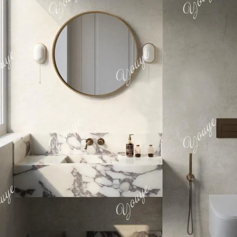 French Style Freestanding Slate Luxury Stone Vanity Set:Wall-Hung Undermount Sink, Floating Bathroom Console&Hotel Grade Storage
French Style Freestanding Slate Luxury Stone Vanity Set:Wall-Hung Undermount Sink, Floating Bathroom Console&Hotel Grade Storage
