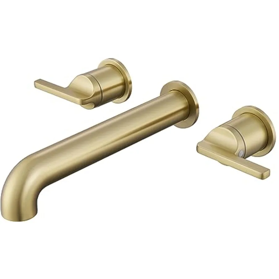 Solid Brass Wall Mount Tub Filler10 Long Spout Reach Wall Mount Bathtub Faucet with Two Lever Handles High-End Design High Flow
Solid Brass Wall Mount Tub Filler10 Long Spout Reach Wall Mount Bathtub Faucet with Two Lever Handles High-End Design High Flow
