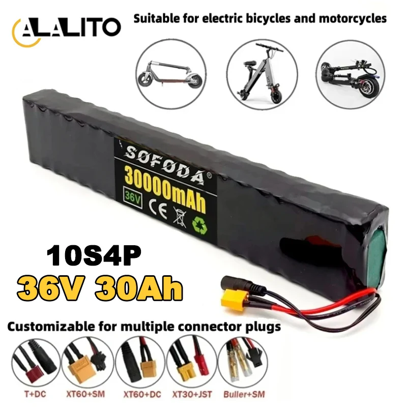 36V 10S4P 30000mAh Electric Scooter Lithium Battery 18650 battery pack 36V 30Ah Electric Scooter Electric Scooter Battery 36v
36V 10S4P 30000mAh Electric Scooter Lithium Battery 18650 battery pack 36V 30Ah Electric Scooter Electric Scooter Battery 36v