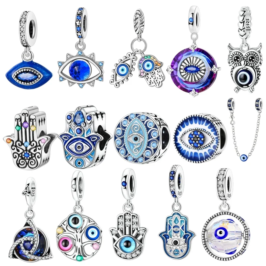 925 Sterling Silver Devil Eye Medusa's Eye of Providence Charms Beads Fit Original Bracelet Dangle Charms for Women Gift Jewelry
925 Sterling Silver Devil Eye Medusa's Eye of Providence Charms Beads Fit Original Bracelet Dangle Charms for Women Gift Jewelry
