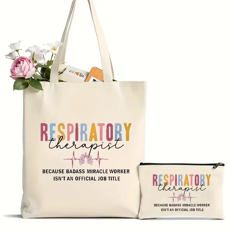 2Pcs Funny Respiratory Therapist Letters Pattern Carry All Zipper Storage Pouch Versatile Makeup Bag For Women's Outdoor Trip,
2Pcs Funny Respiratory Therapist Letters Pattern Carry All Zipper Storage Pouch Versatile Makeup Bag For Women's Outdoor Trip,