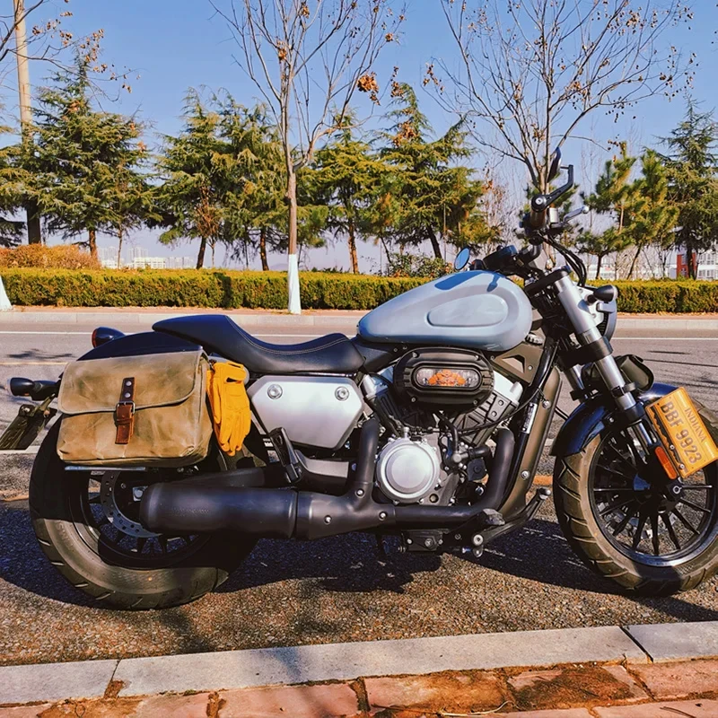 Retro Rear Seat Bag Motorbike Tail Bag Waterproof Motorcycle Side Bag Universal Electric Vehicle Hanging Bag For HONDA CM300 500
Retro Rear Seat Bag Motorbike Tail Bag Waterproof Motorcycle Side Bag Universal Electric Vehicle Hanging Bag For HONDA CM300 500