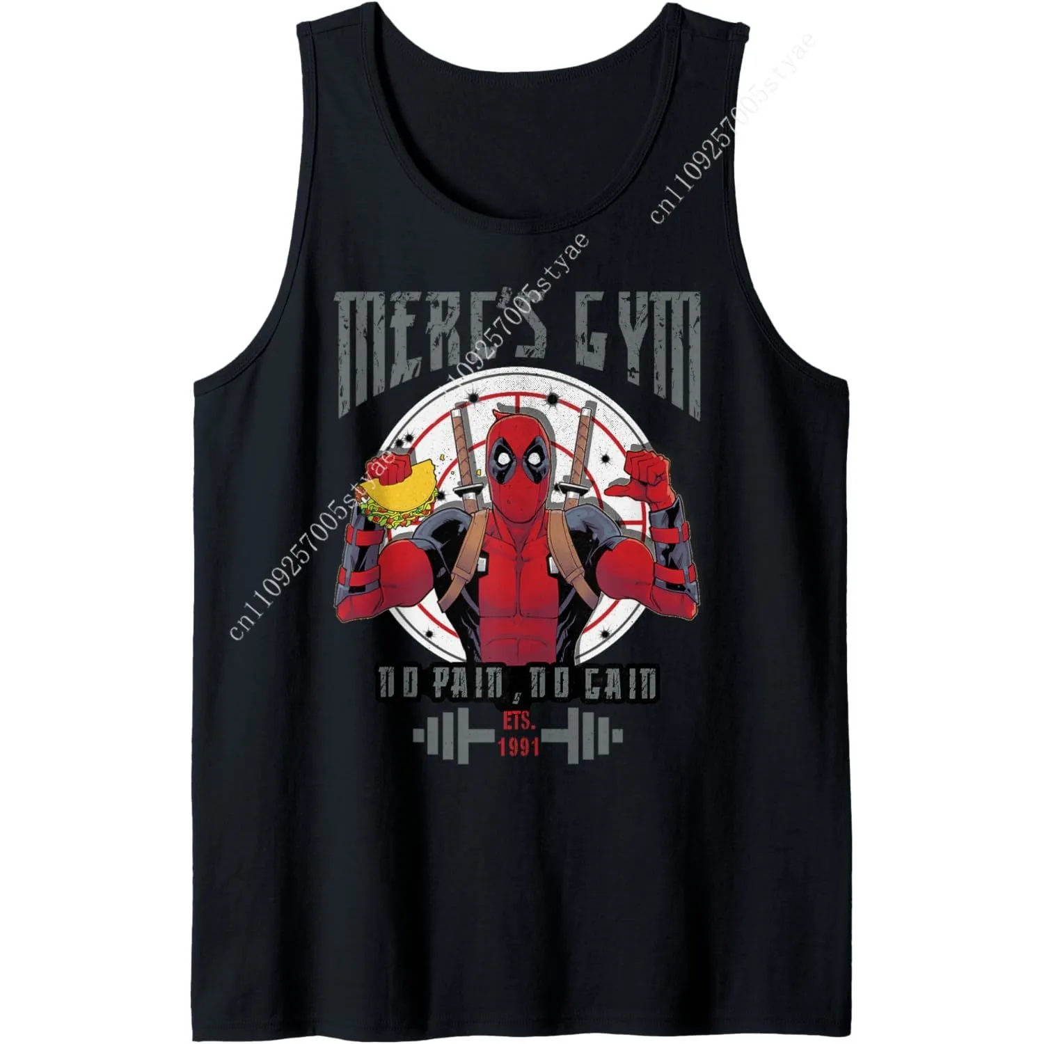 Marvel Deadpool Merc's Gym No Pain No Gain Tank Top
Marvel Deadpool Merc's Gym No Pain No Gain Tank Top