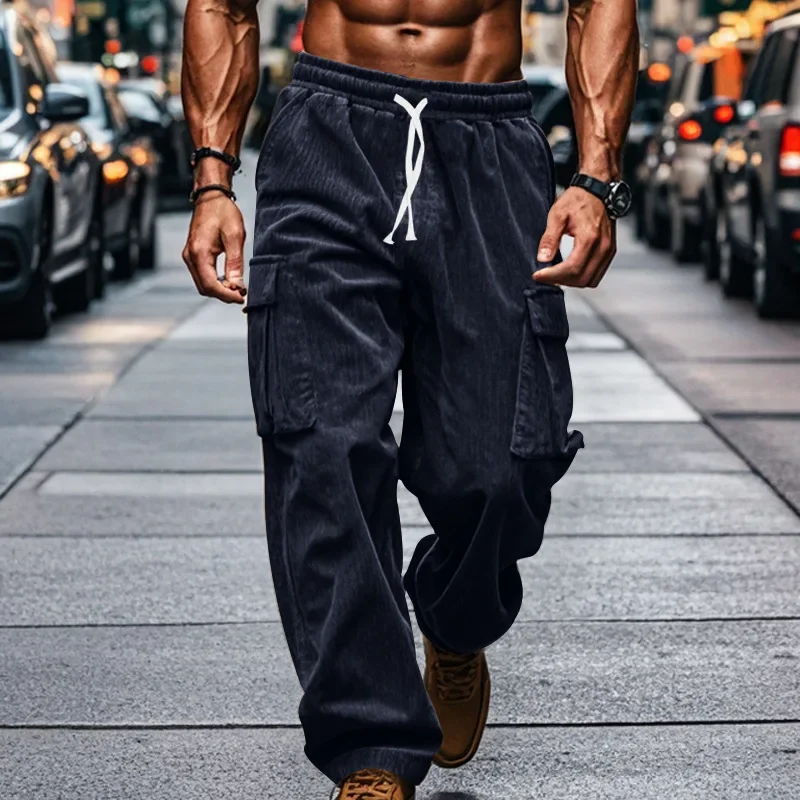 Men Straight Full Length Pants Solid Cargo Pants Loose 2025 Spring Drawstring Pant Casual Spliced Pockets Patchwork Sports 2025
Men Straight Full Length Pants Solid Cargo Pants Loose 2025 Spring Drawstring Pant Casual Spliced Pockets Patchwork Sports 2025