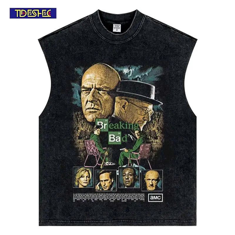 Лето 2029, жилет с портретным принтом в стиле панк, уличная одежда в стиле хип-хоп, винтажный топ на бретелях в стиле Харадзюку, свободные хлопковые топы без рукавов
Лето 2029, жилет с портретным принтом в стиле панк, уличная одежда в стиле хип-хоп, винтажный топ на бретелях в стиле Харадзюку, свободные хлопковые топы без рукавов