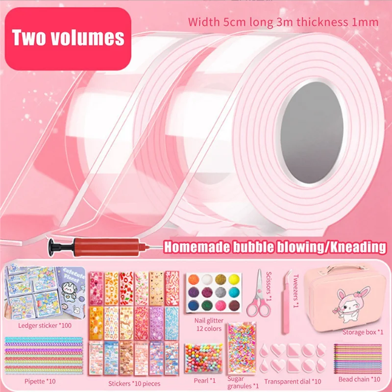 AM-прозрачный нано-лента Bubble Kit, 9,84FT Nano Tape Bubble для детей, двухсторонняя лента Bubble, супер эластичный набор «сделай сам»
AM-прозрачный нано-лента Bubble Kit, 9,84FT Nano Tape Bubble для детей, двухсторонняя лента Bubble, супер эластичный набор «сделай сам»