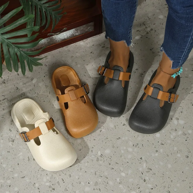 2025 Smile Pop, летние повседневные тапочки на плоской подошве, сандалии с запахом, женская обувь с застежкой-кнопкой, подходит для женщин с широкими ногами
2025 Smile Pop, летние повседневные тапочки на плоской подошве, сандалии с запахом, женская обувь с застежкой-кнопкой, подходит для женщин с широкими ногами