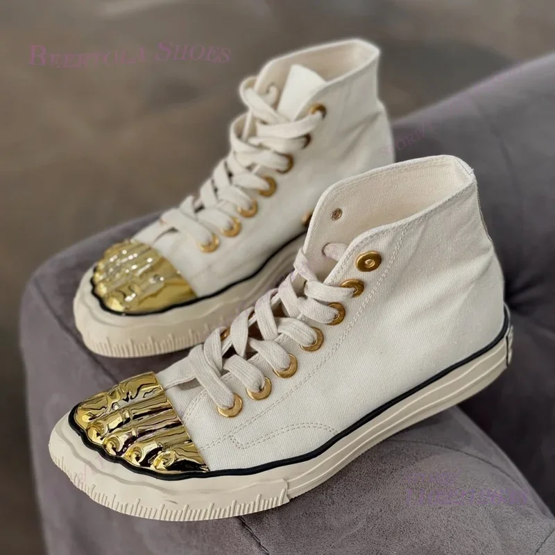 Sneakers White Canvas Gold Five Finger Metal Women Summer Flats Sports Black Low New Ankle Lace-up Casual Tennis Patchwork Shoes
Sneakers White Canvas Gold Five Finger Metal Women Summer Flats Sports Black Low New Ankle Lace-up Casual Tennis Patchwork Shoes