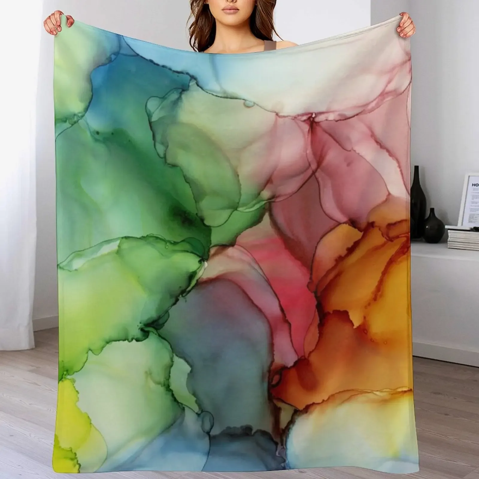 Stormy Spectrum Abstract Rainbow Painting Throw Blanket Ultra Soft Flannel Fleece Blanket for All Seasons
Stormy Spectrum Abstract Rainbow Painting Throw Blanket Ultra Soft Flannel Fleece Blanket for All Seasons