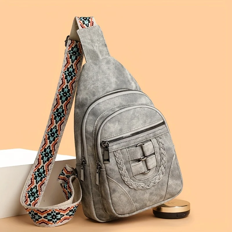 1pcs Light Brown Nylon Crossbody Sling Bag with Woven Detail Daily Chest Bag
1pcs Light Brown Nylon Crossbody Sling Bag with Woven Detail Daily Chest Bag