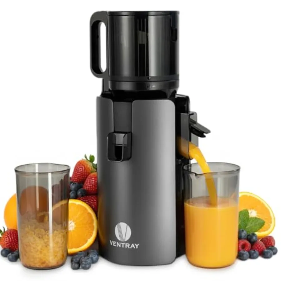 Cold Press Juicer for Home Use Stainless Steel Body Black 4.7 Wide Feed Chute Enables Whole Fruits Vegetables High Juice Yield
Cold Press Juicer for Home Use Stainless Steel Body Black 4.7 Wide Feed Chute Enables Whole Fruits Vegetables High Juice Yield