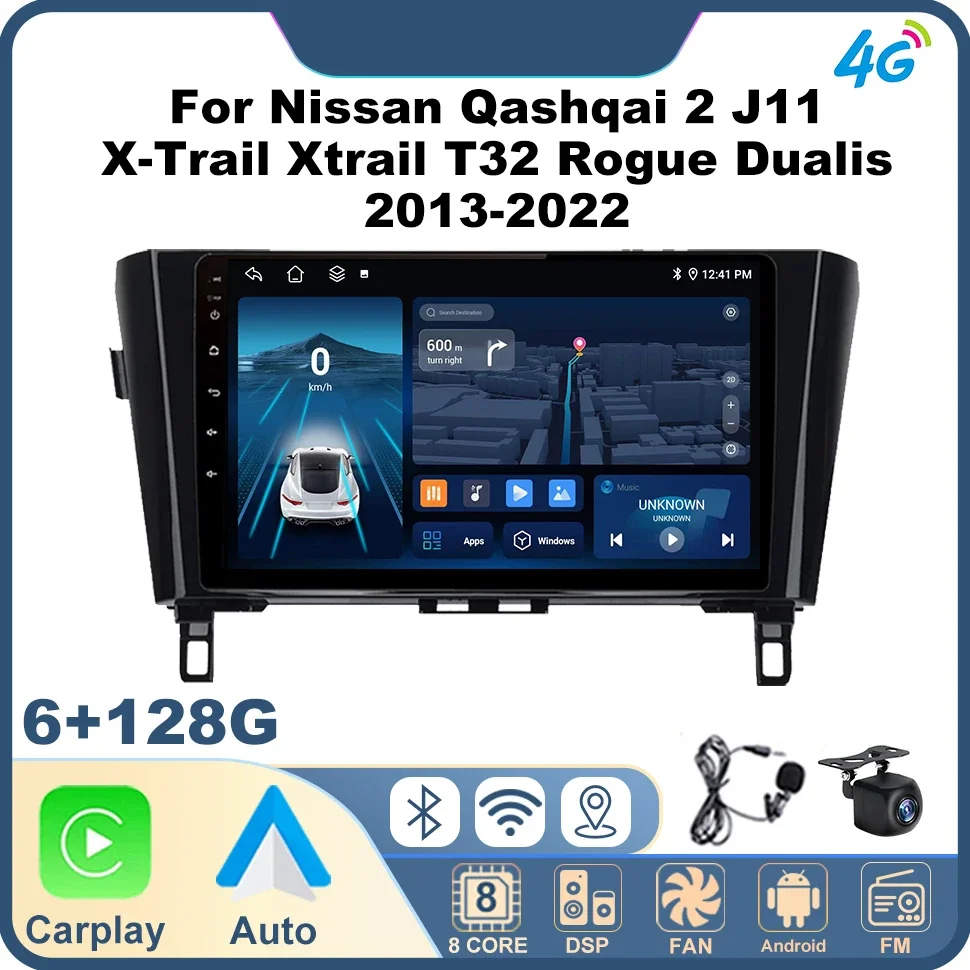 Wireless CarPlay Car Radio for Nissan Qashqai 2 J11 X-Trail Xtrail T32 Rogue Dualis 2013-2022 Automotive Multimedia GPS Navi BT
Wireless CarPlay Car Radio for Nissan Qashqai 2 J11 X-Trail Xtrail T32 Rogue Dualis 2013-2022 Automotive Multimedia GPS Navi BT