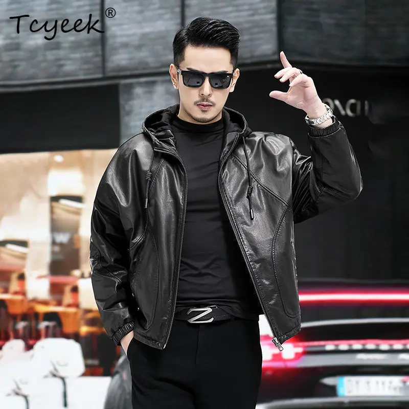 Tcyeek Real Leather Jacket Man Spring Autumn Clothes Hoodie Top Layer Cowhide Coat Male Fashion Loose Fit Jaqueta De Couro 2026
Tcyeek Real Leather Jacket Man Spring Autumn Clothes Hoodie Top Layer Cowhide Coat Male Fashion Loose Fit Jaqueta De Couro 2026