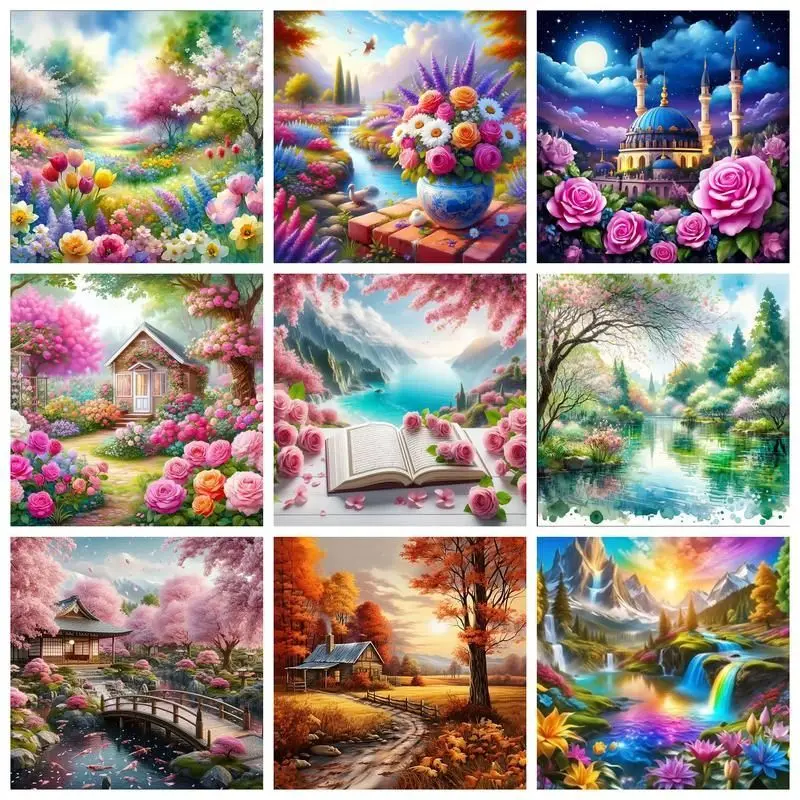 CHENISTORY Diamond Painting Landscape Cross Stitch Kits Full Square Round Diamond Embroidery Handmade Gift Wall Art Home Decor G
CHENISTORY Diamond Painting Landscape Cross Stitch Kits Full Square Round Diamond Embroidery Handmade Gift Wall Art Home Decor G