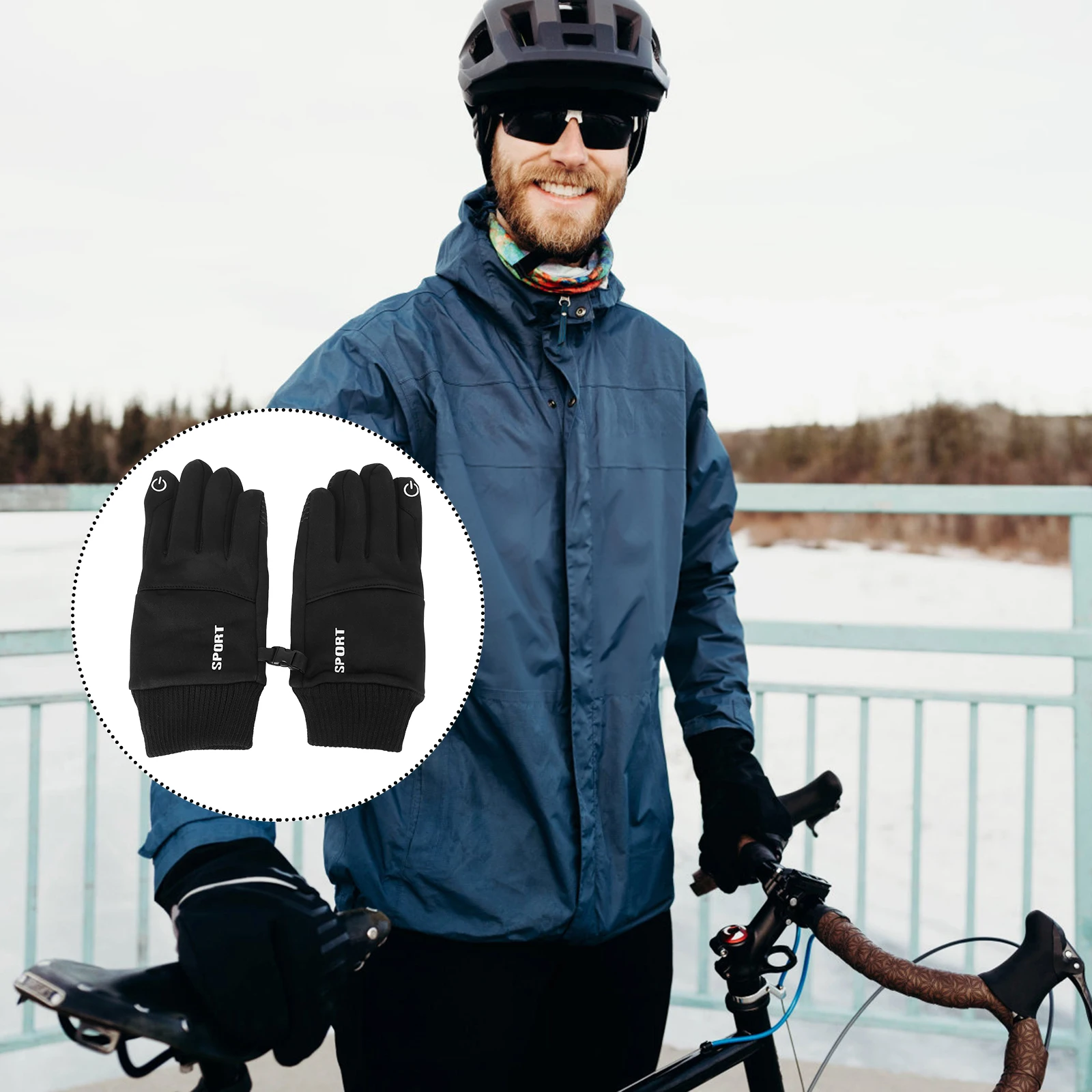 Warm Winter Gloves Waterproof Full Finger Black Fabric Hand Motorcycle Non Slip Wear Resistant Touch Screen Thumb Index Riding
Warm Winter Gloves Waterproof Full Finger Black Fabric Hand Motorcycle Non Slip Wear Resistant Touch Screen Thumb Index Riding