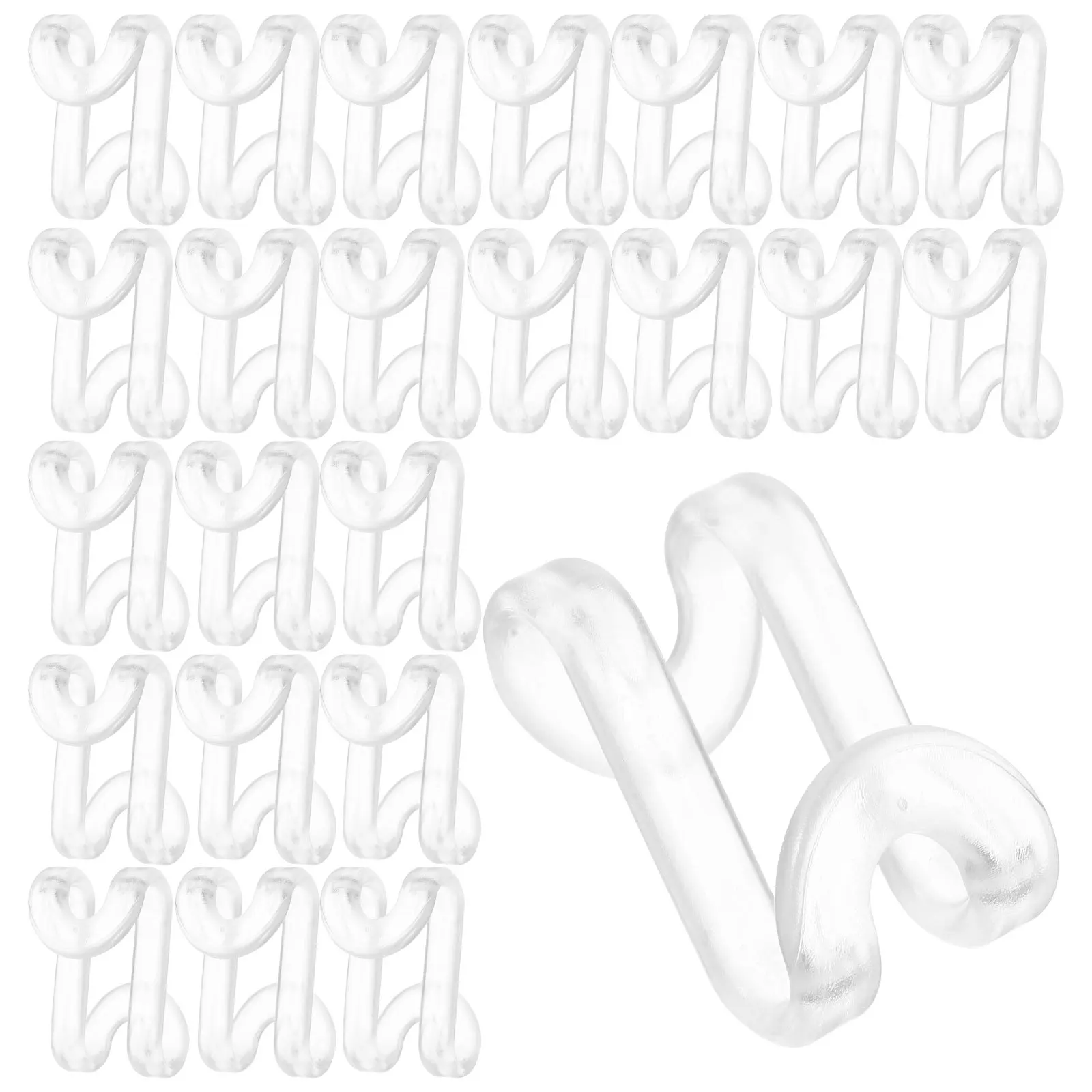 60pcs Clothes Hanger Connector Space Saving S Hanger Clips Closet Organizer Wardrobe Hangers Extender Hooks Plastic S Hooks
60pcs Clothes Hanger Connector Space Saving S Hanger Clips Closet Organizer Wardrobe Hangers Extender Hooks Plastic S Hooks