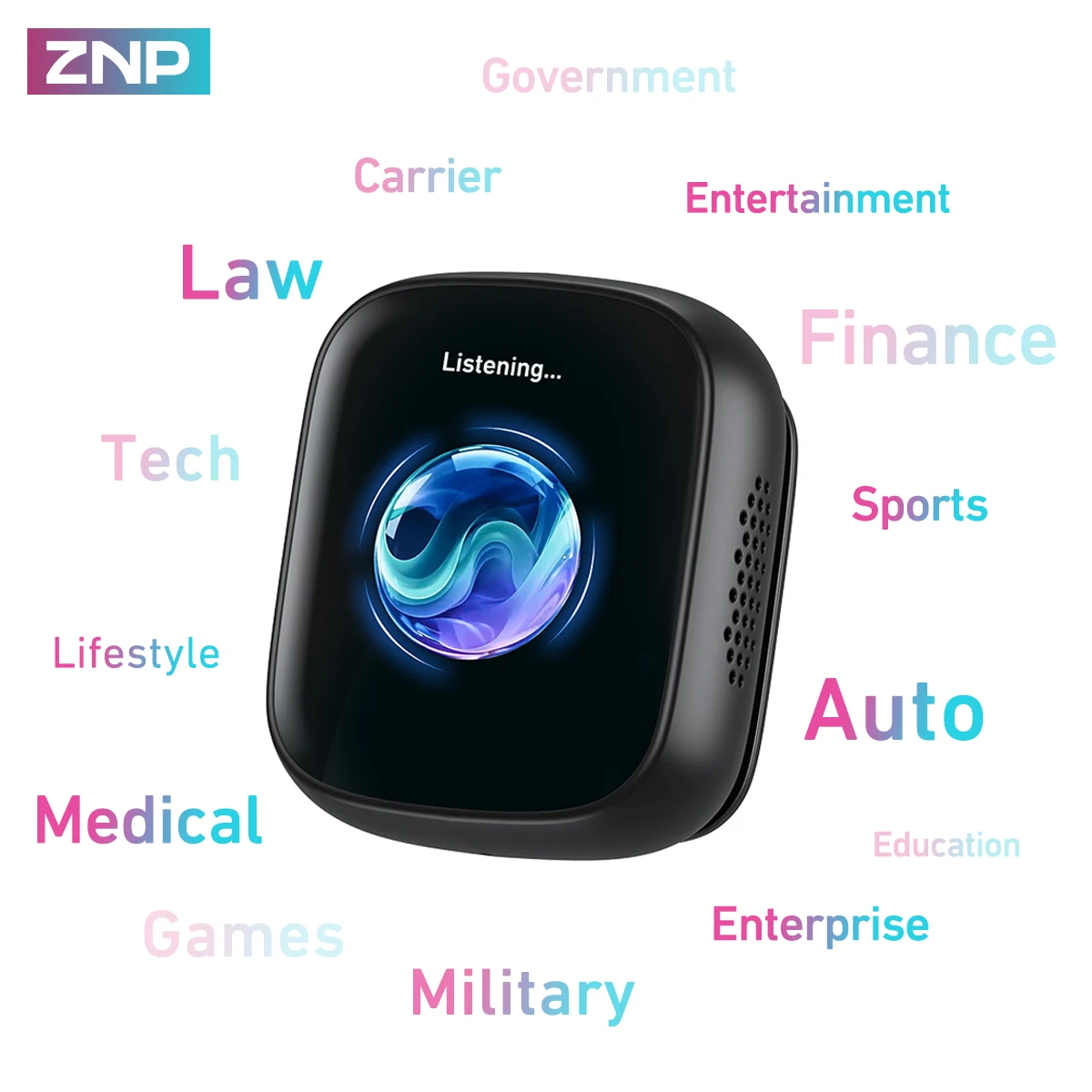 ZNP Z02 Ai Translator Meeting Minutes 50Hrs Playback HD LCD Display Portable Wireless Bluetooth Low latency For 150+ languages
ZNP Z02 Ai Translator Meeting Minutes 50Hrs Playback HD LCD Display Portable Wireless Bluetooth Low latency For 150+ languages