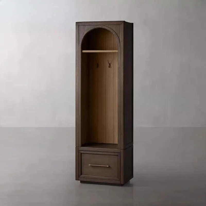 American retro solid wood wardrobe French bedroom home corner cloakroom storage cabinet
American retro solid wood wardrobe French bedroom home corner cloakroom storage cabinet