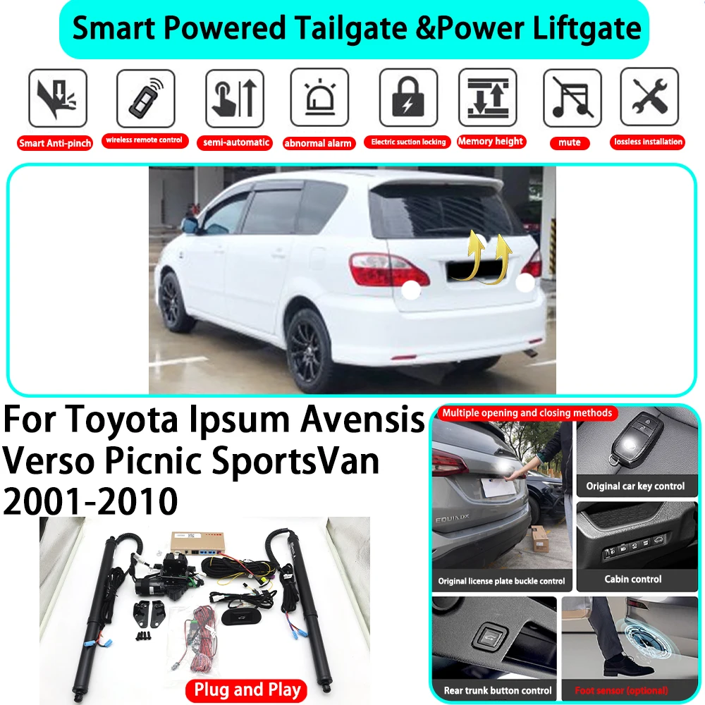 for Toyota Ipsum Avensis Verso Picnic SportsVan 2001-2010 OEM Smart Automatic Powered Tailgate Electric Power Tailgate Lift Kit
for Toyota Ipsum Avensis Verso Picnic SportsVan 2001-2010 OEM Smart Automatic Powered Tailgate Electric Power Tailgate Lift Kit