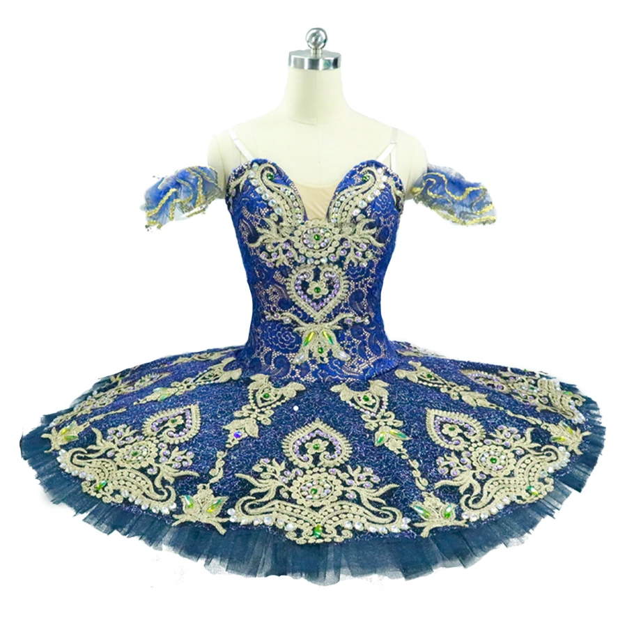 Navy blue gold ballet tutu dress for child Professional Ballet Pancake Tutu dress classical girls ballet stage dance wear 0013
Navy blue gold ballet tutu dress for child Professional Ballet Pancake Tutu dress classical girls ballet stage dance wear 0013