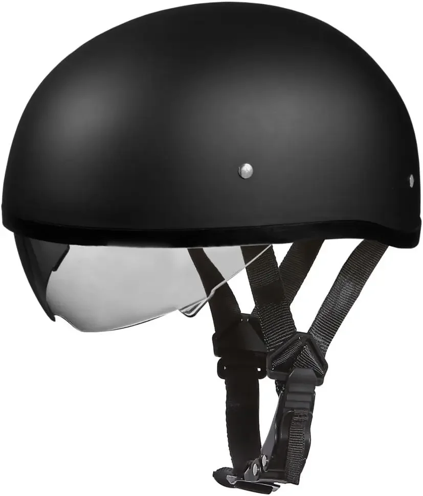 Approved Half Skull DOT Motorcycle Helmet with Inner Shield for Ultimate Protection and Style - Ride Safely with this Durable an
Approved Half Skull DOT Motorcycle Helmet with Inner Shield for Ultimate Protection and Style - Ride Safely with this Durable an