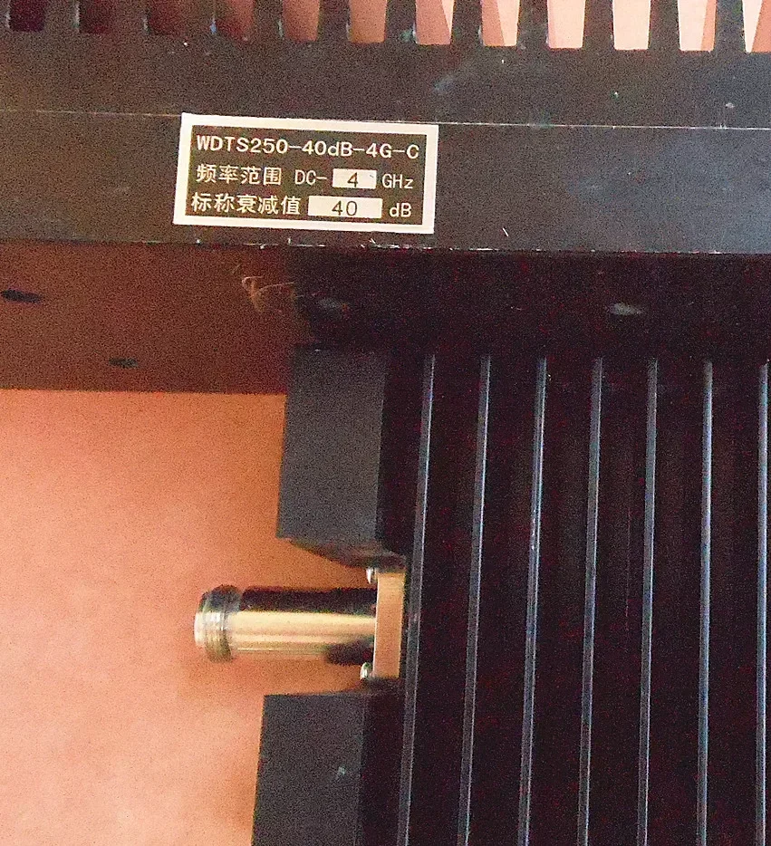 Second hand WDTS250-40dB-4G-C 250W 40dB DC-4G N-type · high-power RF coaxial attenuator
Second hand WDTS250-40dB-4G-C 250W 40dB DC-4G N-type · high-power RF coaxial attenuator