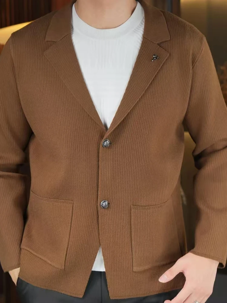 Fall Men's New Knitted Casual Suit High Quali Faionable Trendy Lightweight Luxury Stand Fit Faion Urban Sle Long S...
Fall Men's New Knitted Casual Suit High Quali Faionable Trendy Lightweight Luxury Stand Fit Faion Urban Sle Long S...