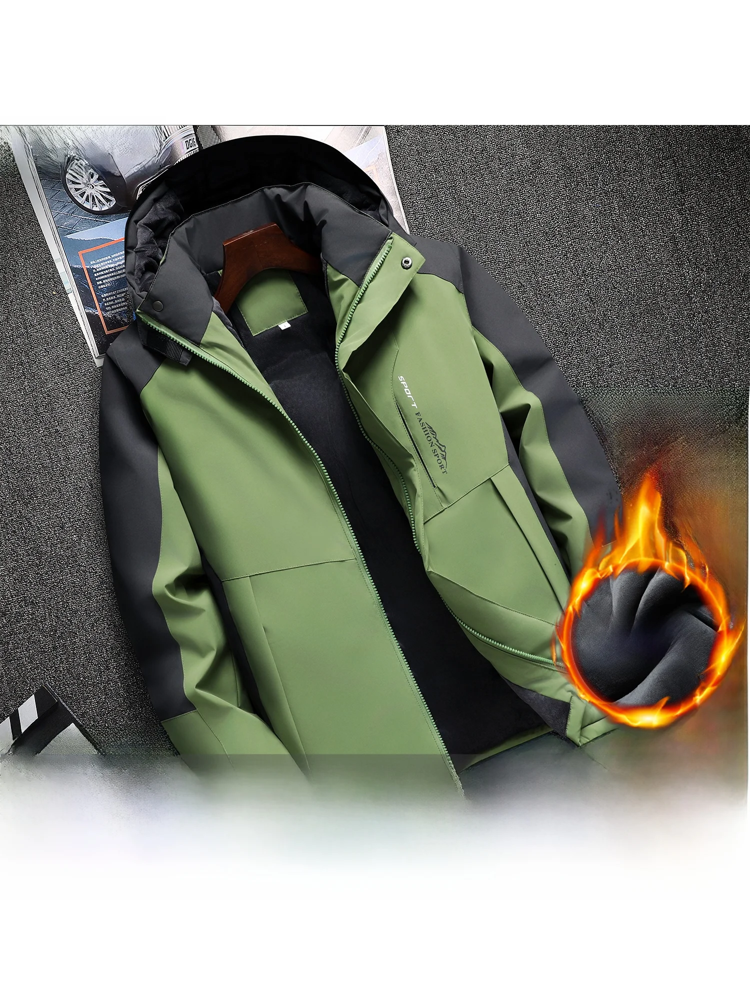 Утепленная флисовая куртка для работы на открытом воздухе, мужская ветрозащитная водонепроницаемая зимняя куртка с воротником-стойкой, длинными рукавами, на молнии, теплая
Утепленная флисовая куртка для работы на открытом воздухе, мужская ветрозащитная водонепроницаемая зимняя куртка с воротником-стойкой, длинными рукавами, на молнии, теплая