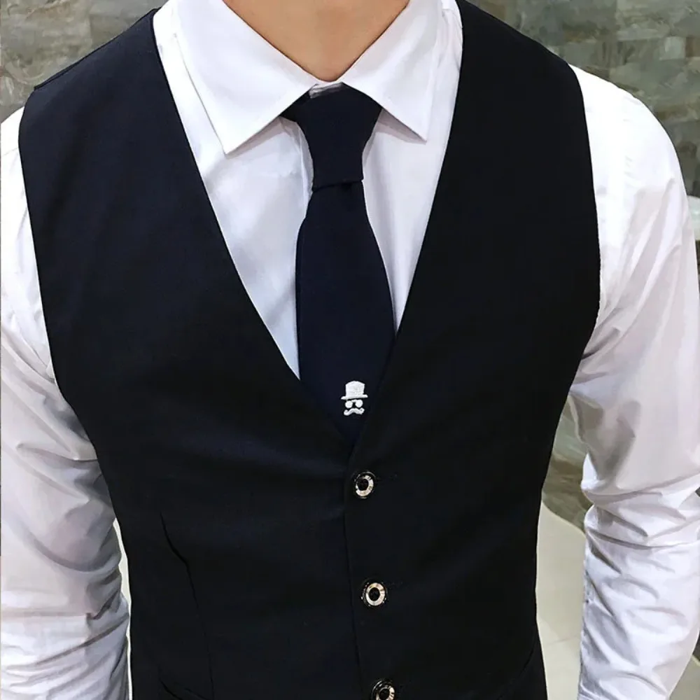 Formal Business Waistcoat Men Slim Fit Suit Vest Thin Office Jacket
Formal Business Waistcoat Men Slim Fit Suit Vest Thin Office Jacket