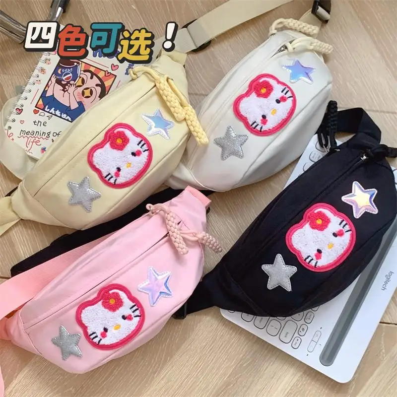 Kawaii Hello kitty Pockets Backpacks cartoon girl breast bag summer versatile casual light student fanny pack children out bags
Kawaii Hello kitty Pockets Backpacks cartoon girl breast bag summer versatile casual light student fanny pack children out bags