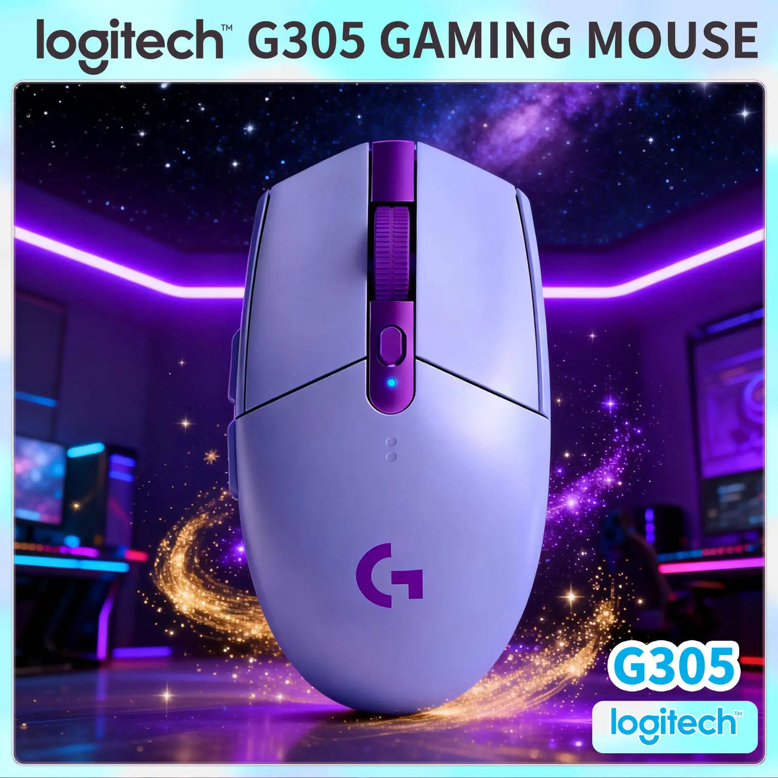 Logitech G305 LIGHTSPEED Wireless Gaming Mouse 12000 DPI 6 Programmable Buttons for Esports PC Gaming Gamer
Logitech G305 LIGHTSPEED Wireless Gaming Mouse 12000 DPI 6 Programmable Buttons for Esports PC Gaming Gamer
